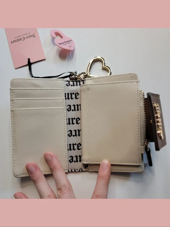 NWT Juicy Couture Brown Logo Wallet with Colorful Patch Accents - Picture 4 of 6